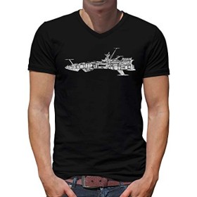 TShirt-People Albator Atlantis V T-shirt pour homme Harlock Captain Anime - Noir - Medium