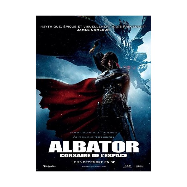 Affiche Cinéma Originale Grand Format - Albator : Corsaire De Lespace format 120 X 160 cm pliée 