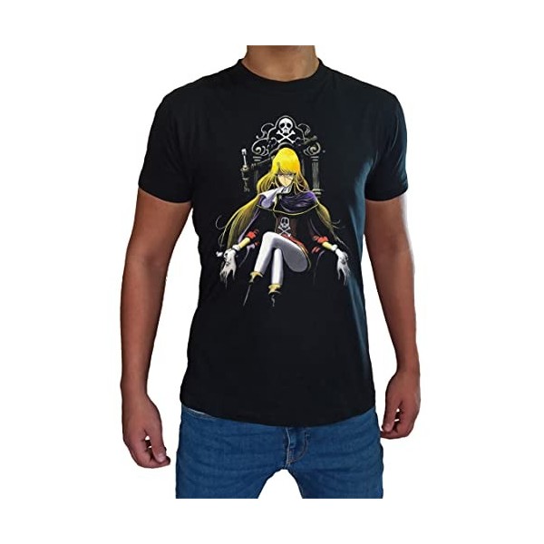 UZ Design Tee Shirt Queen Emeraldas Homme Enfant Albator Anime T Shirt Dessin Animé Année 80, Homme - XS