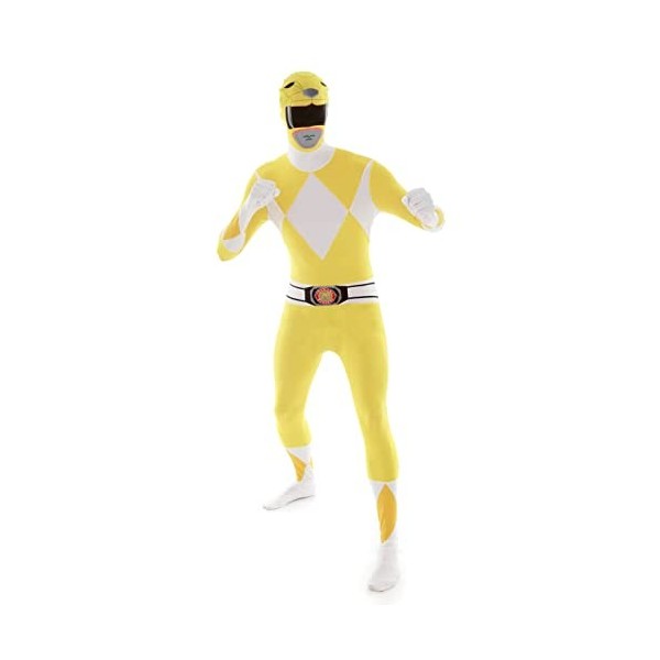 Morphsuits - Mlprym - Original Power Rangers Pour Hauteur 150-165 Cm - Jaune - Taille M