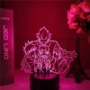 ItoNC Lampe Anime Satoru Gojo Team Light Jujutsu Kaisen Veilleuse LED pour Cadeau dAnniversaire Lampe Satoru Gojo Cadeaux d