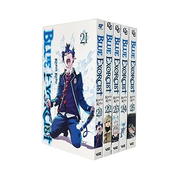 Blue Exorcist Volume 21-25 Collection 5 Books Set By Kazue Kato