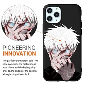 Coque pour Apple iPhone 14 et iPhone 13 6,1 Pouces, Antichoc Doux Silicone TPU Protection Housse, Étui de Téléphone Anime Juj