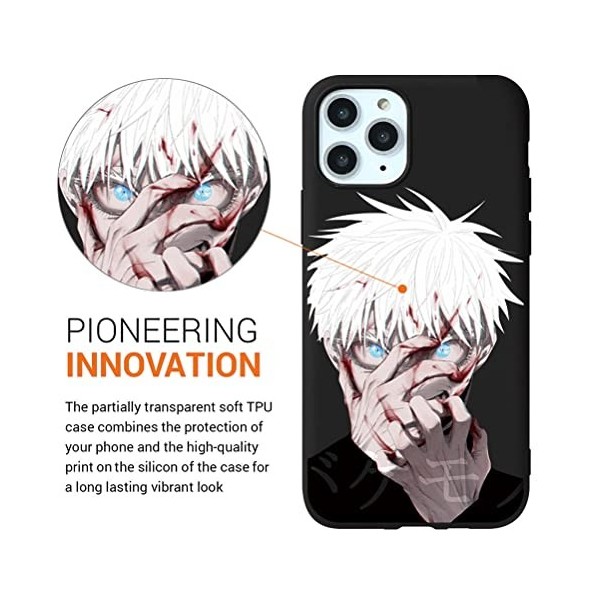 Coque pour Apple iPhone 14 et iPhone 13 6,1 Pouces, Antichoc Doux Silicone TPU Protection Housse, Étui de Téléphone Anime Juj