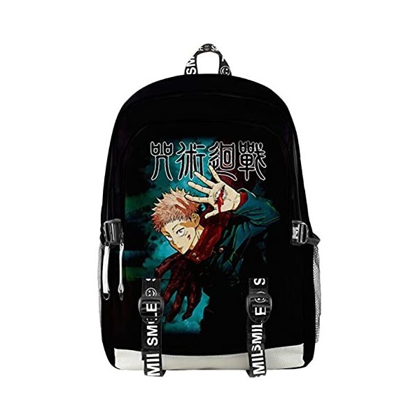 Gumstyle Anime Jujutsu Kaisen Sac à Dos Sac décole Imprimé en 3D Cartable Laptop Backpack Etudiant Fille Garçon Sac Scolaire
