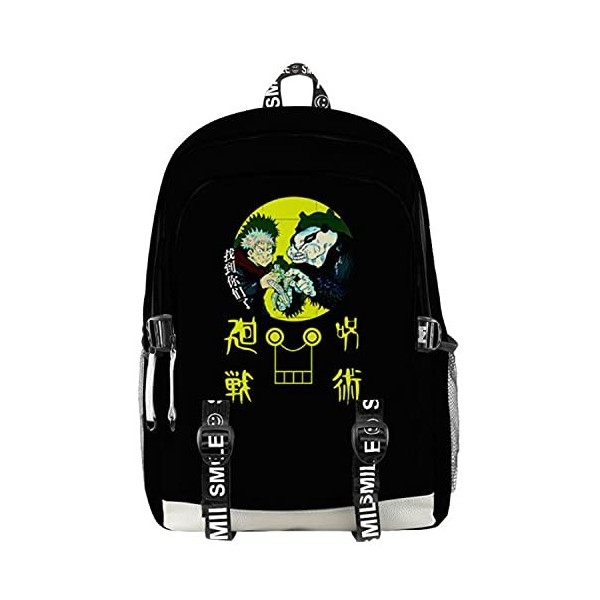 Gumstyle Anime Jujutsu Kaisen Sac à Dos Sac décole Imprimé en 3D Cartable Laptop Backpack Etudiant Fille Garçon Sac Scolaire