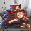Jujutsu Kaisen Sets De Housses De Couettes 3D, Imprimé Microfibre Anime Parure De Lit 3 Pièces avec Fermeture Éclair Housse D