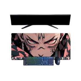 Jujutsu Kaisen Itadori Yuji Tapis de Souris XXL Multifonction Gaming Anime, 800x300mm, Tapis de Souris Clavier Gaming impermé