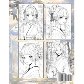 Livre De Coloriage Anime & Manga: Un livre de coloriage en grand format comprenant de nombreux dessins de personnages célèbre