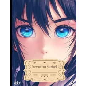 Composition Notebook College Ruled: Anime Style Inspired by "Oshi no Ko," Beautiful Eyes, Perfect Anatomy, Cute, Size 8.5x11 