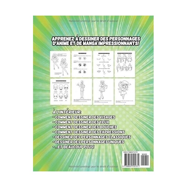 Apprendre à dessiner des mangas et des anime pour les débutants: Apprenez à dessiner de superbes personnages de manga et dan