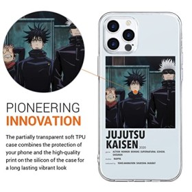 Coque pour Samsung Galaxy A6 2018 5,6" Antichoc Transparent Silicone TPU Protection Housse, Étui de Téléphone Anime Jujutsu