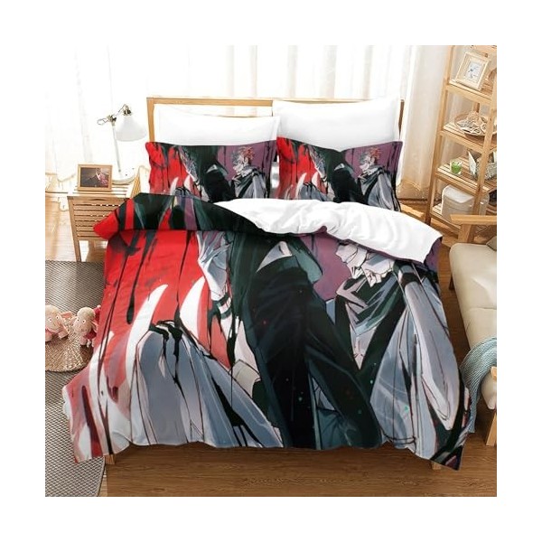 Anime Ryomen Sukuna Housse De Couette 3D Imprim￩ Jujutsu Kaisen Parure De Lit Microfibreavec Fermeture ￉Clair, Housse Couette