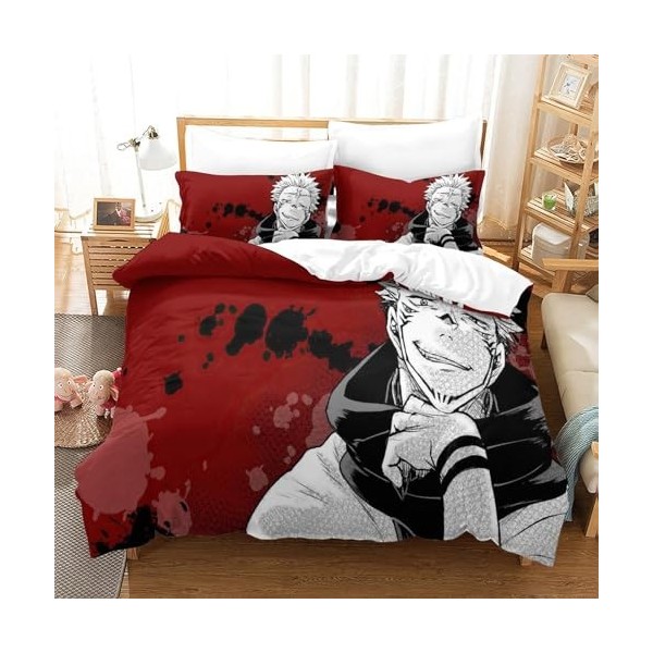 Anime Ryomen Sukuna Housse De Couette 3D Imprim￩ Jujutsu Kaisen Parure De Lit Microfibreavec Fermeture ￉Clair, Housse Couette
