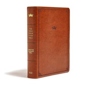 The Tony Evans Study Bible: Christrian Standard Bible, British Tan Leathertouch: Advancing Gods Kingdom Agenda