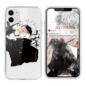 Coque pour Samsung Galaxy A71 4G 6,7" Antichoc Transparent Silicone TPU Protection Housse, Étui de Téléphone Anime Jujutsu 