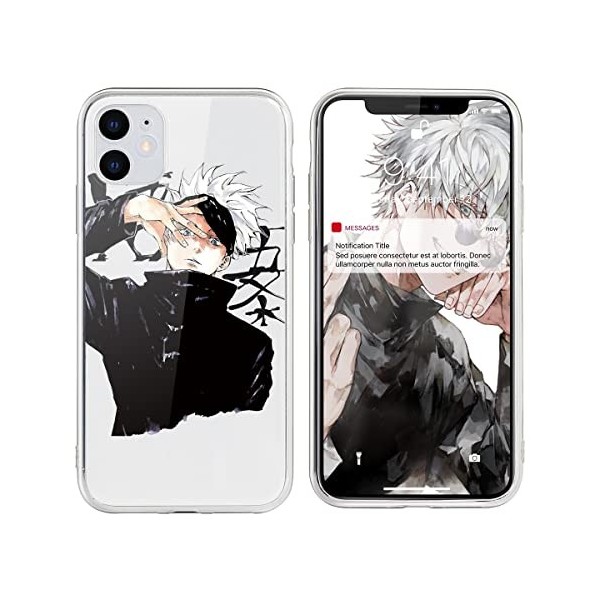 Coque pour Samsung Galaxy A71 4G 6,7" Antichoc Transparent Silicone TPU Protection Housse, Étui de Téléphone Anime Jujutsu 