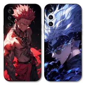 2 Pièces Coque pour Samsung Galaxy S21 4g 5G/Galaxy S30 6.2, avec Anime motif Jujutsu Kaisen Gojo Satoru Itadori Yuji Manga
