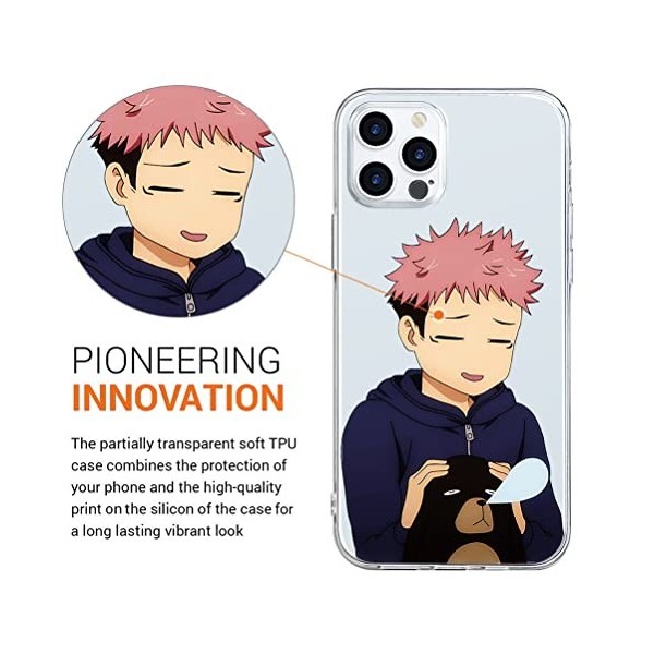 Coque pour Apple iPhone 14 et iPhone 13 6,1 Pouces, Antichoc Transparent Silicone TPU Protection Housse, Étui de Téléphone An