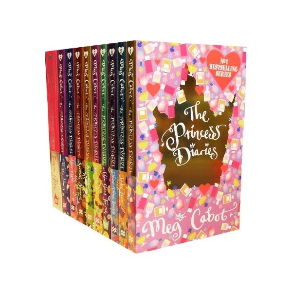 The Princess Diaries Collection Meg Cabot 10 Books Set The Princess Diaries, Take Two, Third Time Lucky, Mia Goes Fourth, Gi