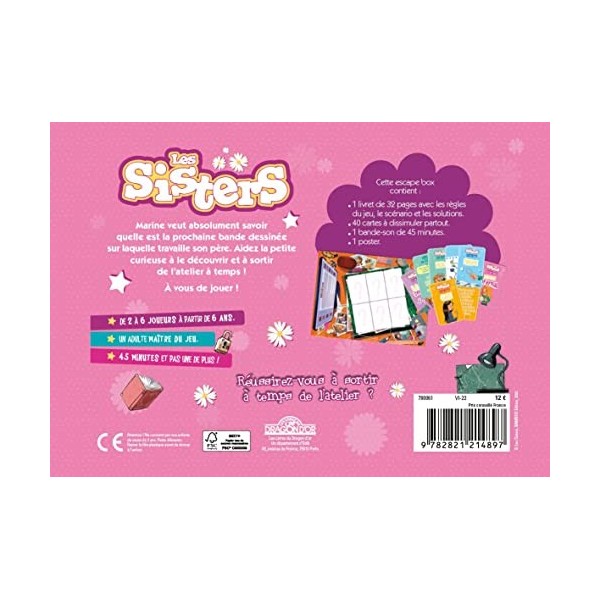 Les Sisters – Escape box – B.D. top secrète ! – Escape game enfant de 2 à 6 joueurs – Dès 6 ans