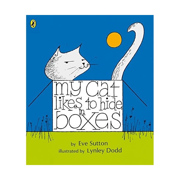 My cat likes to hide in boxes