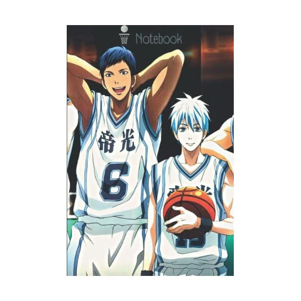 kuroko no basket Manga Notebook: Kurokos Basketball Anime Journal: Summer Gift Basket For Office Anime lovers gift for Him /