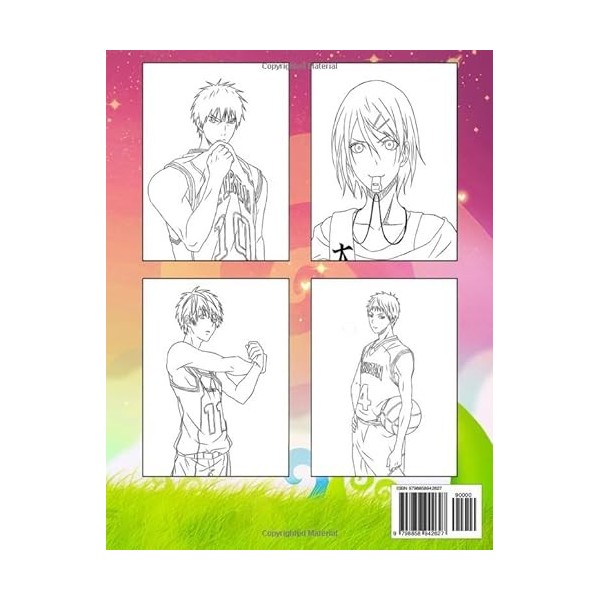 Kuroko No Basket Coloring Book: Coloring Books For Adult And Kids - Selected 50+ Best Illustrations With Funny Scenes To Unle
