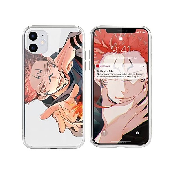 Coque pour Samsung Galaxy S10 4G 6,1" Antichoc Transparent Silicone TPU Protection Housse, Étui de Téléphone Anime Jujutsu 