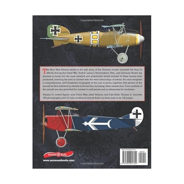 The Blue Max Airmen: Volume 21 Walz, Veltjens, & Bolle