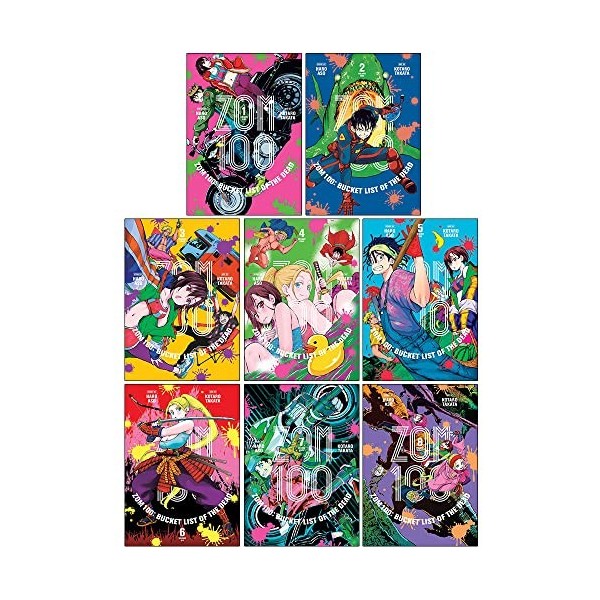 Zom 100 Bucket List of the Dead Volume 1-8 Collection de livres par Haro Aso, Kotaro Takata