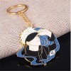 Ergugos Jujutsu Kaisen Porte-clés Anime Cool Dessin animé Figurine Gojo Satoru Émail Pendentif Cosplay Bijoux Cadeaux pour le