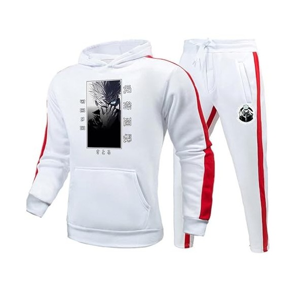 Survêtement Jujutsu Kaisen pour Unisexe Anime Gojo Satoru Cosplay Costume Graphique Imprimé Sweats à capuche et pantalons de 