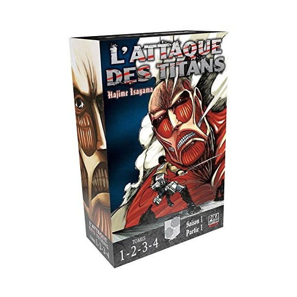 LAttaque des Titans Coffret T01 à T04: Coffret 4 tomes
