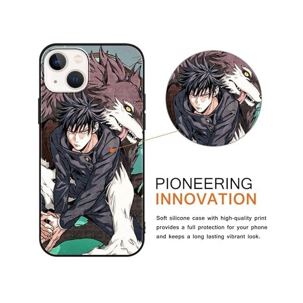 LYUBFDC 2 Pièces Animé Coque pour Samsung Galaxy A14 5G 6.8 Pouce, avec Anime Motif Jujutsu Kaisen Fushiguro Toji Manga Antic