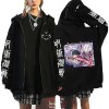 westtrend Anime Jujutsu Kaisen Hoodies with Zipper Yuuji Itadori Cosplay Sweatshirts Sukuna Ryomen Hoodies Satoru Gojo Loose 