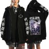 westtrend Anime Jujutsu Kaisen Hoodies with Zipper Yuuji Itadori Cosplay Sweatshirts Sukuna Ryomen Hoodies Satoru Gojo Loose 