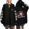 westtrend Anime Jujutsu Kaisen Hoodies with Zipper Yuuji Itadori Cosplay Sweatshirts Sukuna Ryomen Hoodies Satoru Gojo Loose 