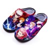 WANHONGYUE Jujutsu Kaisen Anime Pantoufles dhiver Peluche Chaude Maison Chaussons Femme Homme Pantoufles Intérieur Extérieur