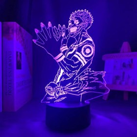 KJsdaADSA Lampe Anime Ryomen Sukuna lumière Jujutsu Kaisen veilleuse LED pour cadeau danniversaire Jujutsu Kaisen veilleuse 