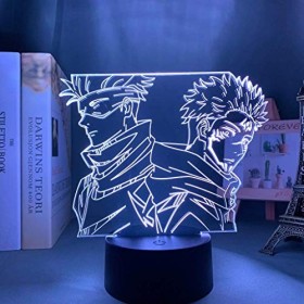 KJsdaADSA Anime Lampe Satoru Gojo Jujutsu Kaisen LED Nachtlicht Yuji Itadori für Raumdeko Geburtstagsgeschenk Jujutsu Kaisen 
