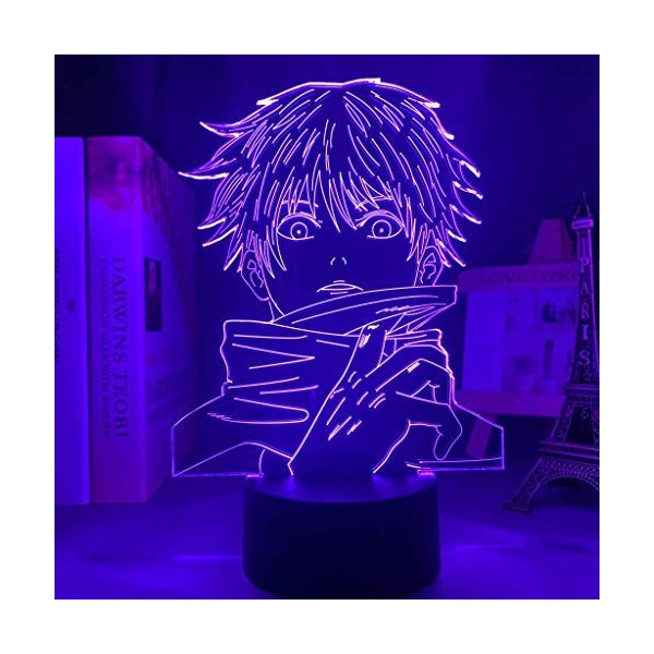 Lampe Anime Satoru Gojo lumière Jujutsu Kaisen veilleuse LED pour cadeau danniversaire Jujutsu Kaisen veilleuse Satoru lampe