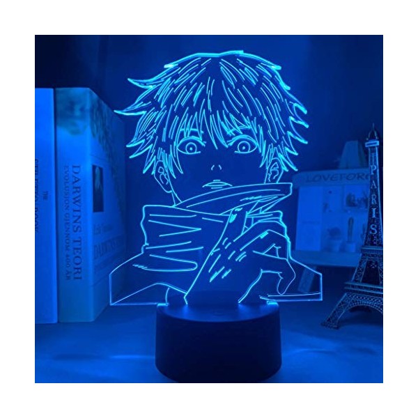 Lampe Anime Satoru Gojo lumière Jujutsu Kaisen veilleuse LED pour cadeau danniversaire Jujutsu Kaisen veilleuse Satoru lampe