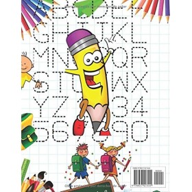 Aprender a escribir números Líneas Formas Letras 3 años: Libro de actividades para niños 3 años,Libro infantiles