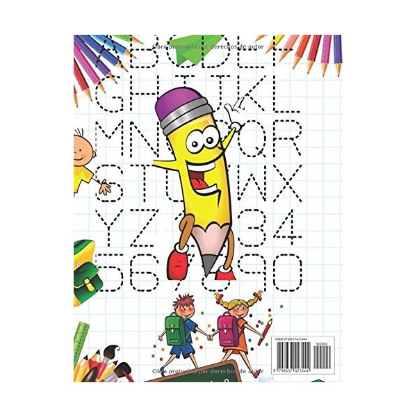 Aprender a escribir números Líneas Formas Letras 3 años: Libro de actividades para niños 3 años,Libro infantiles