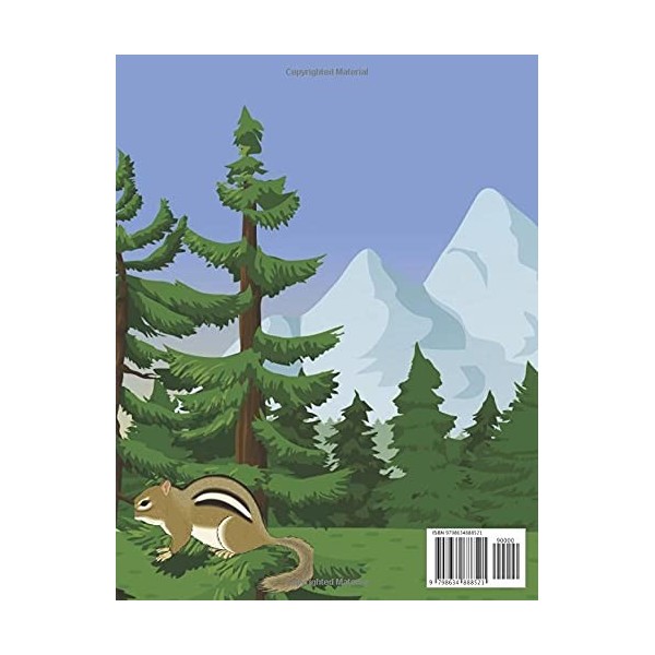 Woodland Animals Coloring Book: Forest Coloring Book,Plants and Wildlife for Stress Relief and Relaxation