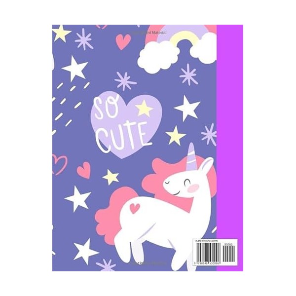 sketch**book: Blank Paper with Unicorns and Doodles, Large Journal With Blank.100+ Pages, 8.5"x11"