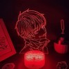 KJsdaADSA 3D Night Light Anime Illusion Jujutsu Kaisen Figure Inumaki Toge 3D LED Lampes à lave Veilleuses Chambre Table Déco