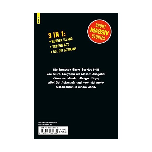 Toriyama Shorts Massiv: Drei Toriyama Short Stories in einem Band