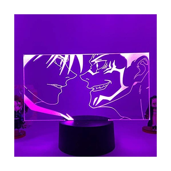 Veilleuses 3D pour garçons filles Jujutsu Kaisen Ryomen Sukuna 3D LED veilleuse lampe pour chambre décor enfants cadeau dann